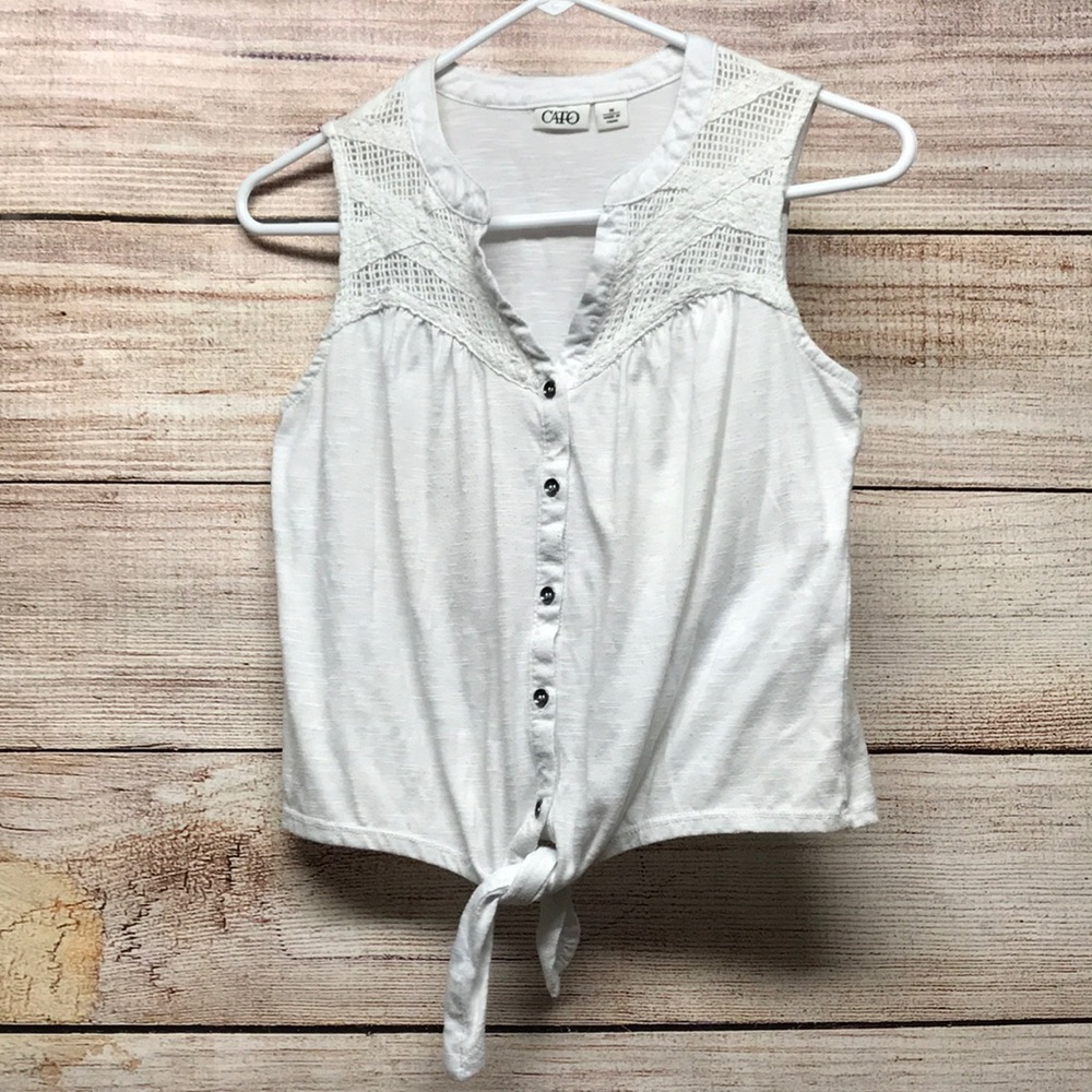 White tank top